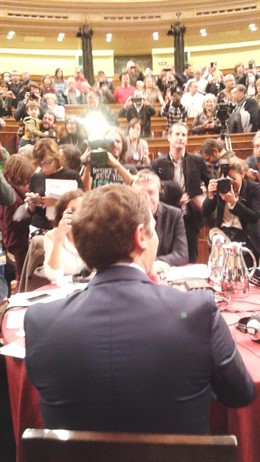 Albert Rivera, líder de Ciudadanos, en el Congreso