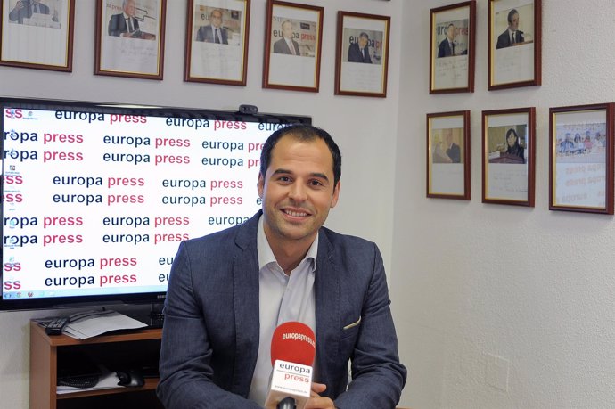 Ignacio Aguado en una entrevista en Europa Press