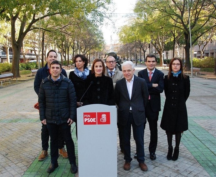 Chivite junto a los candidatos del PSN en las generales y cargos socialistas
