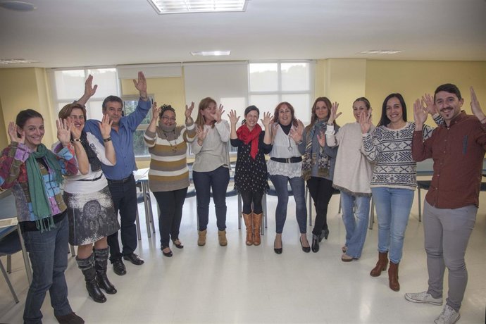 Clausura del curso de lengua de signos impartido en La Vidriera