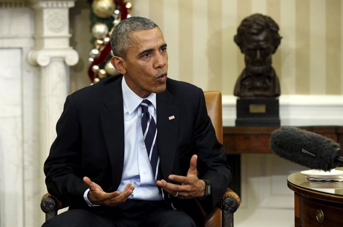 Barack Obama en el Despacho Oval