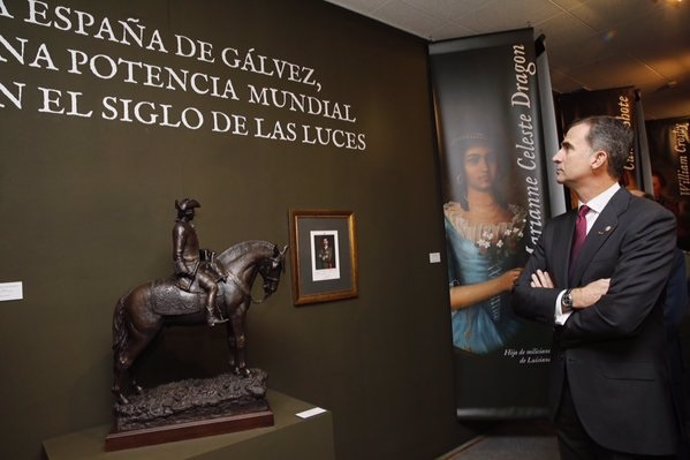 El Rey inaugura una exposición sobre el general Bernardo de Gálvez