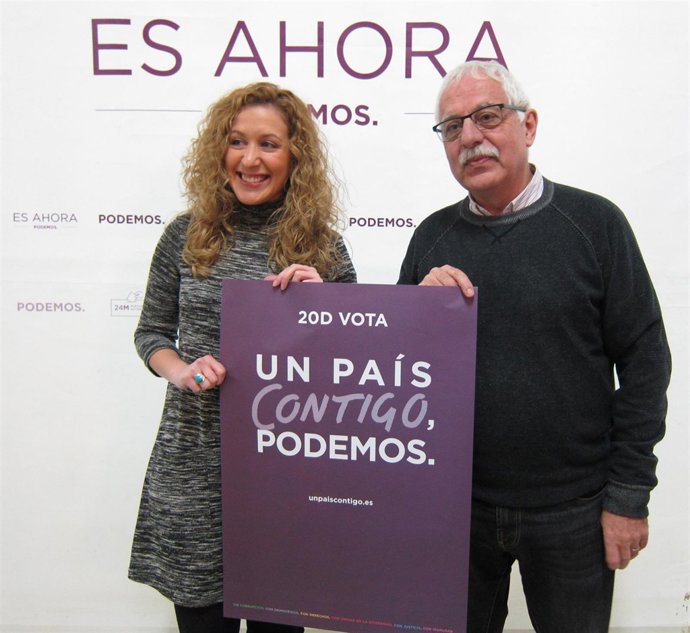 Inicio de campaña con Carreño y Aguirre de Podemos