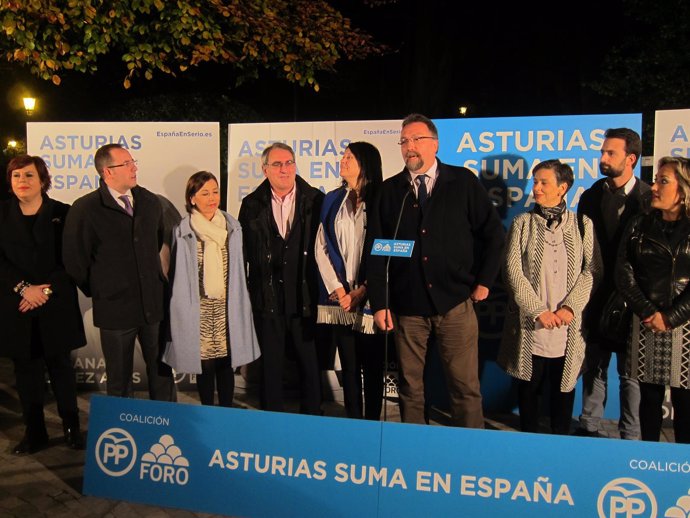 Inicio de campaña de PP-Foro en Oviedo