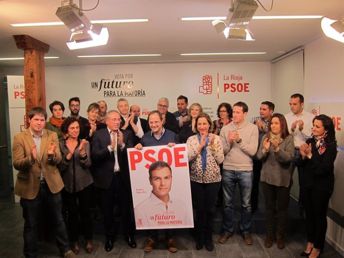 Inicio de campaña del PSOE en Logroño