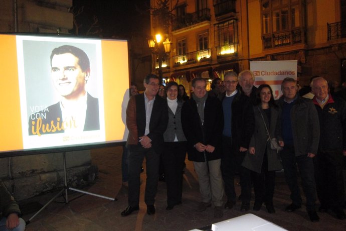 Presentación de la campaña de Ciudadanos en Oviedo