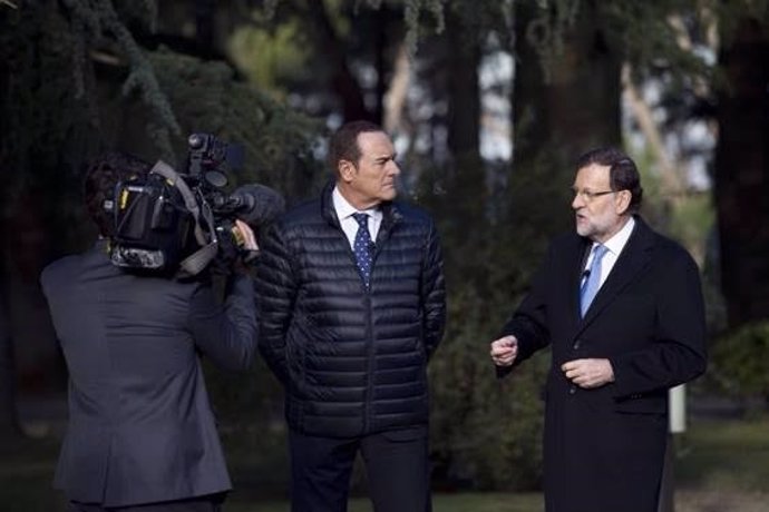 Mariano Rajoy durante la entrevista con 13TV