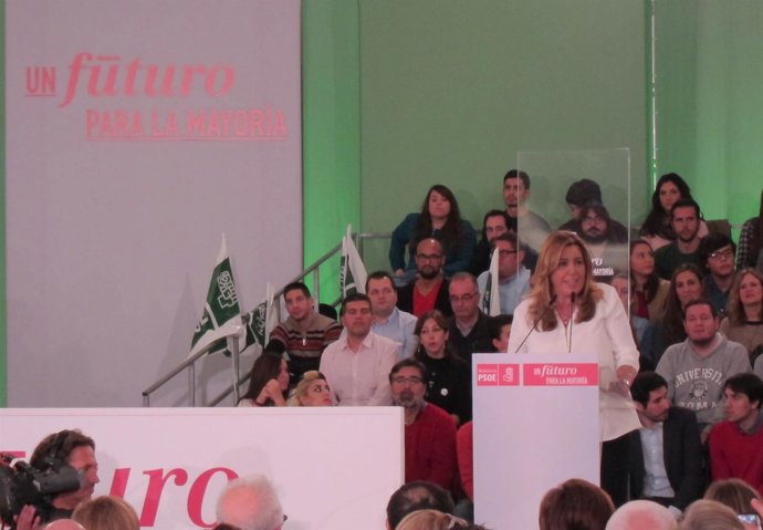 La secretaria general del PSOE-A, Susana Díaz
