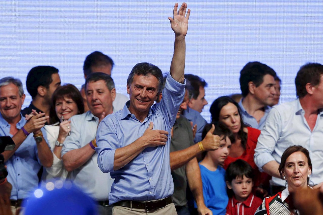 Mauricio Macri tras su victoria en las presidenciales en Argentina
