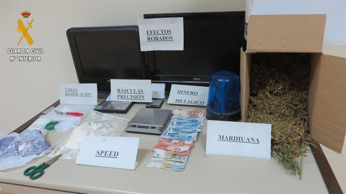 Droga y efectos intervenidos en Quel