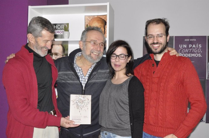Julio Rodríguez, Pedro Arrojo, María Galindo y Jorge Luis Bail (Podemos)