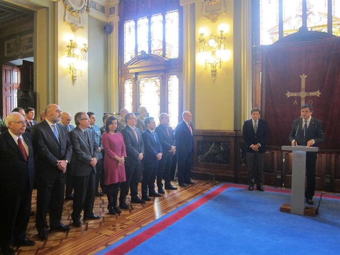 Sanjurjo durante el acto de homenaje a la Constitución española