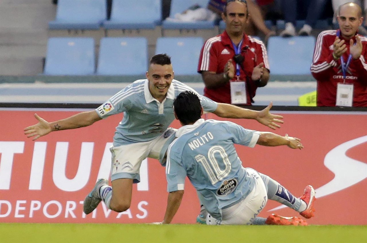 Nolito y Aspas con el Celta de Vigo