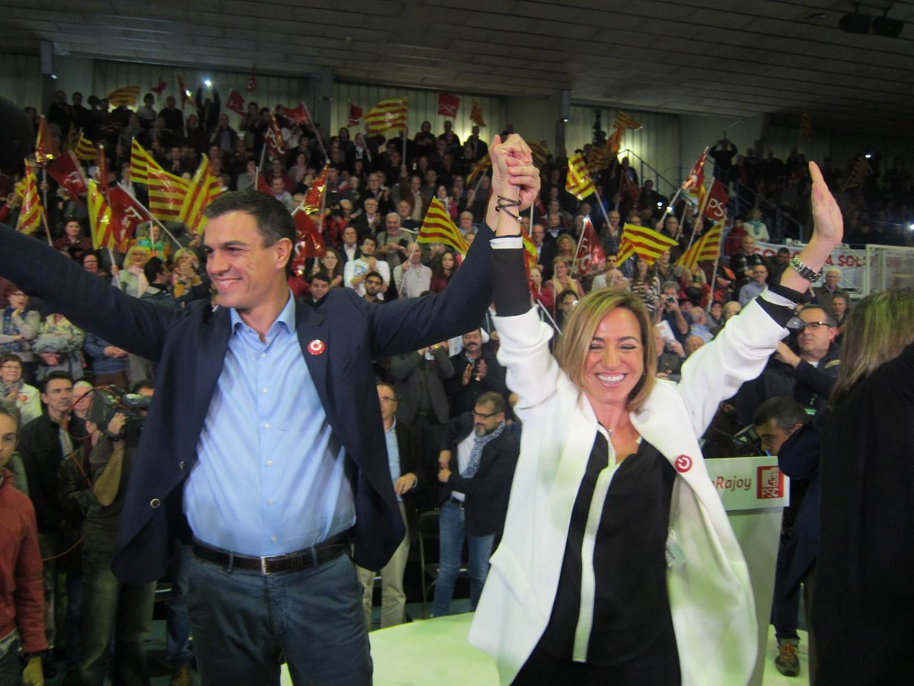 Pedro Sánchez (PSOE) Carme Chacón (PSC)