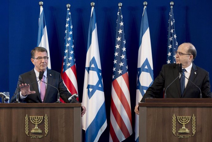 Ministros de Defensa de EEUU y de Israel en Tel Aviv