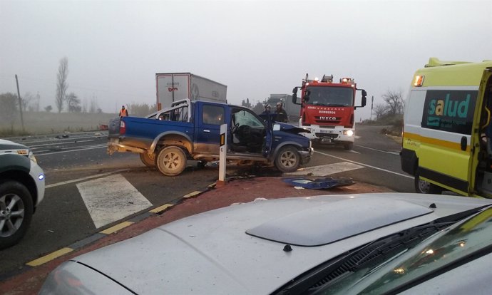 Accidente de tráfico en Mallén.
