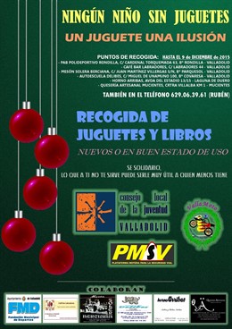 Recogida de juguetes de la PSMV en Valladolid