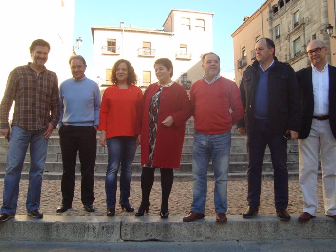 Acto del PSOE en Segovia