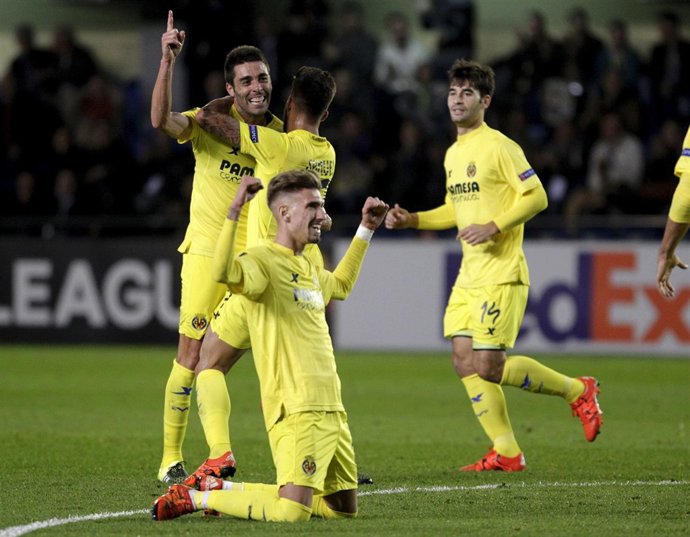 Burno Soriano celebra el triunfo del Villarreal