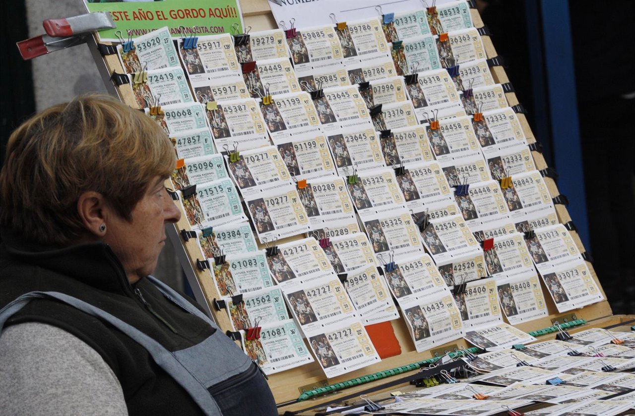 Recursos de lotería de Navidad, billetes, doña Manolita