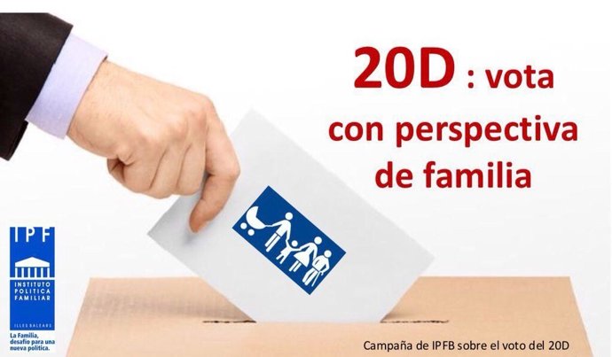 Campaña IPFB "vota con perspectiva de familia"