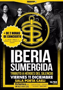Cartel del concierto de 'Iberia Sumergida'