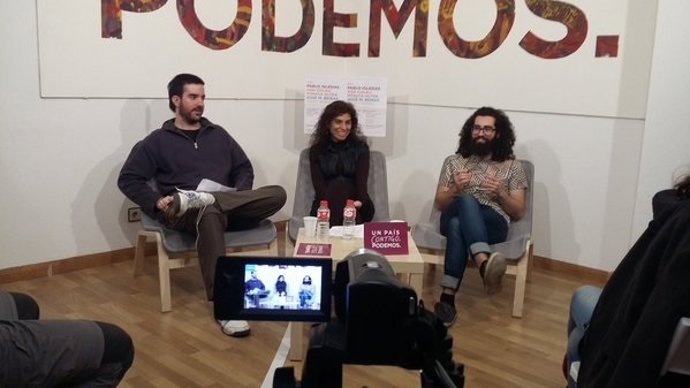 Charla en la sede de Podemos