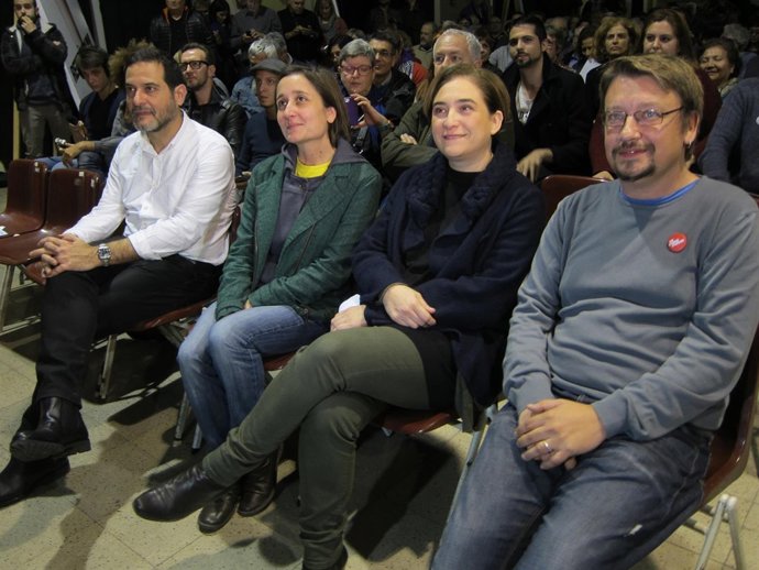 J.Vendrell, M.Sibina, A.Colau, X.Domènech