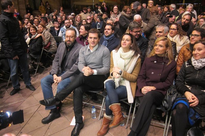 Juan Carlos Girauta, Albert Rivera, Inés Arrimadas (C's) 