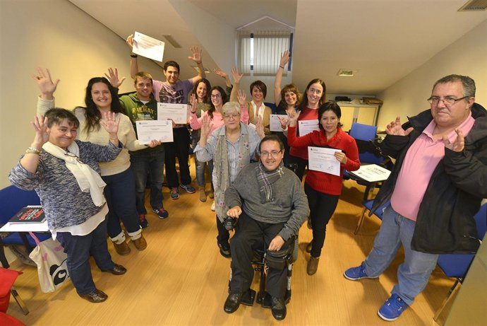 Clausura del curso de lengua de signos