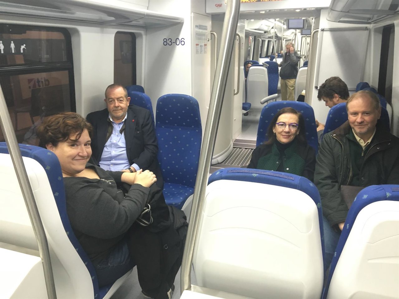 Ramon Socías en tren de Manacor