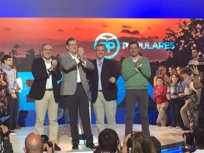 Pp juanma moreno mariano rajoy garcía urbano elías bendodo elecciones