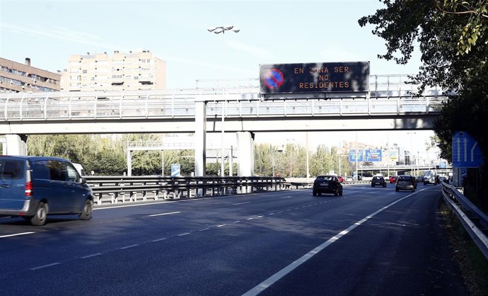 Limitación de la velocidad en Madrid, en la M30, por la alta contaminación