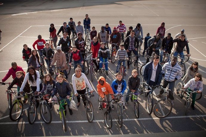 Usuarios de la Fundación Bicicletas sin fronteras