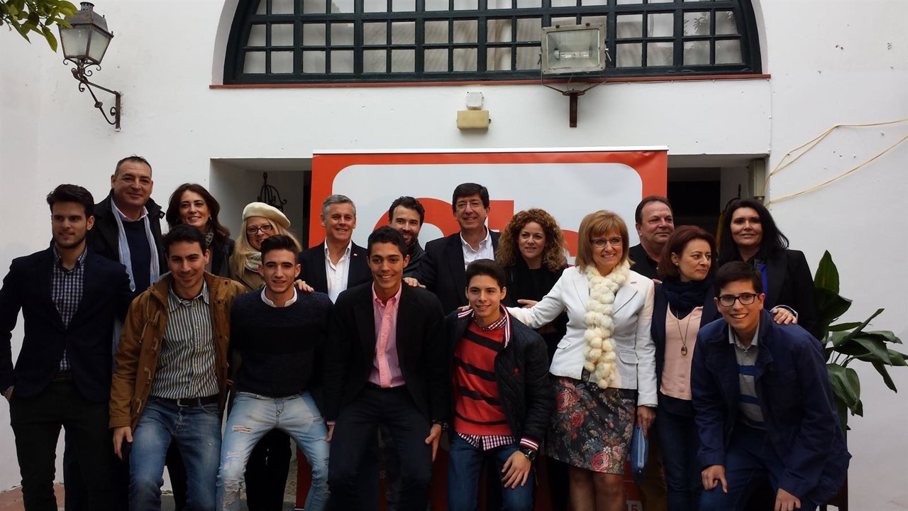 Marín en un acto en Lebrija