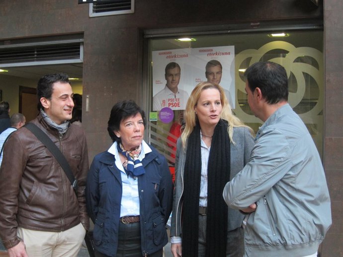 Isabel Celaa, Zaida Cantera y Mikel Torres (PSOE)