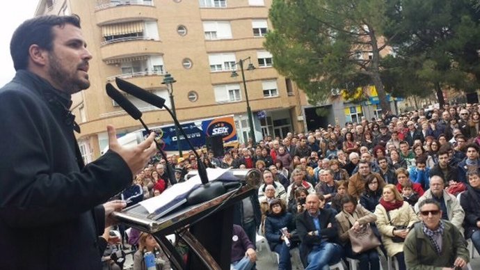 Alberto Garzón en Alcoy (Alicante)