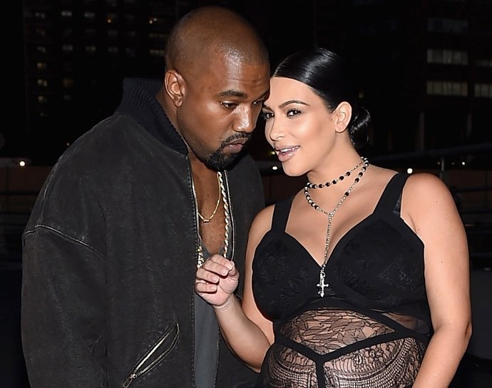 Kanye West  y Kim Kardashian