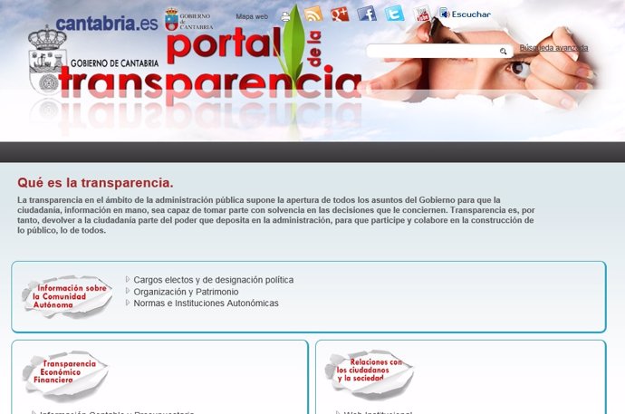 Portal de Transparencia del Gobierno de Cantabria 