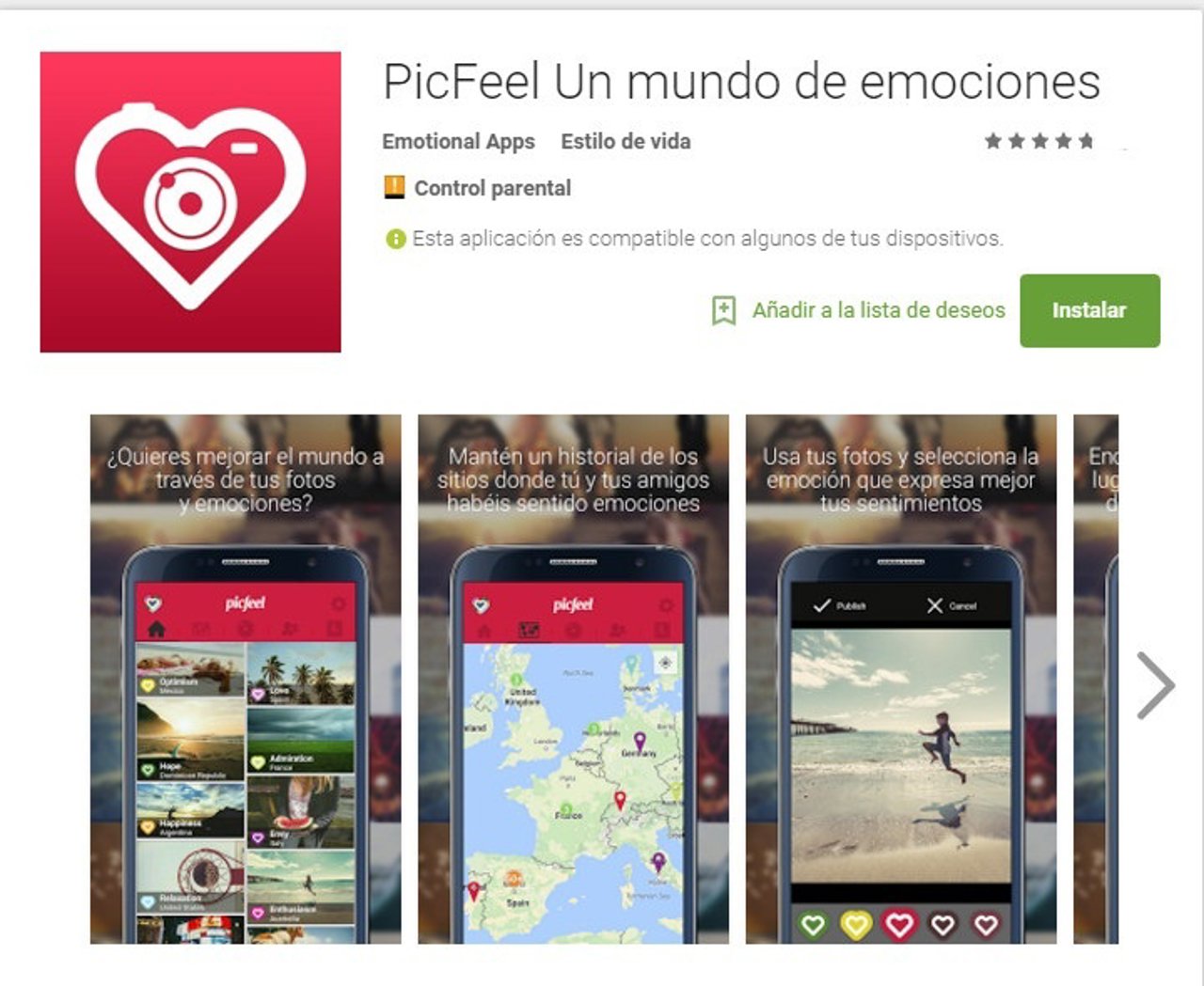 Aplicación PicFeel de una empresa de la UJI