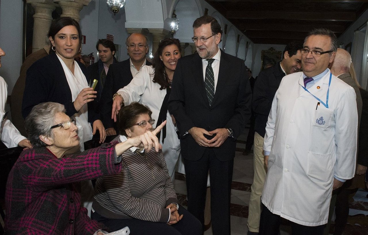 Mariano Rajoy en Sevilla. Campaña electoral del PP