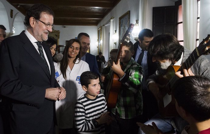 Mariano Rajoy en Sevilla. Campaña electoral del PP