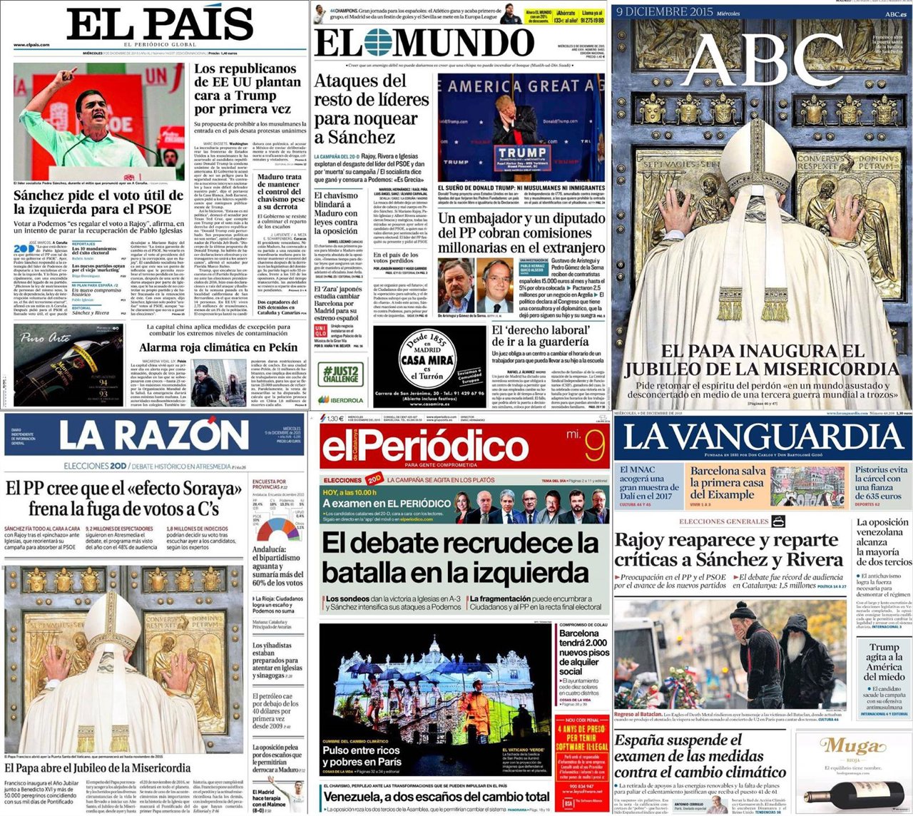 Portadas de Europa Press