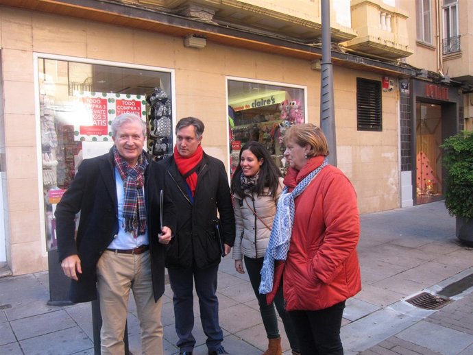 Del Río, Pérez Pastor, Bravo y Duque, durante la comparecencia