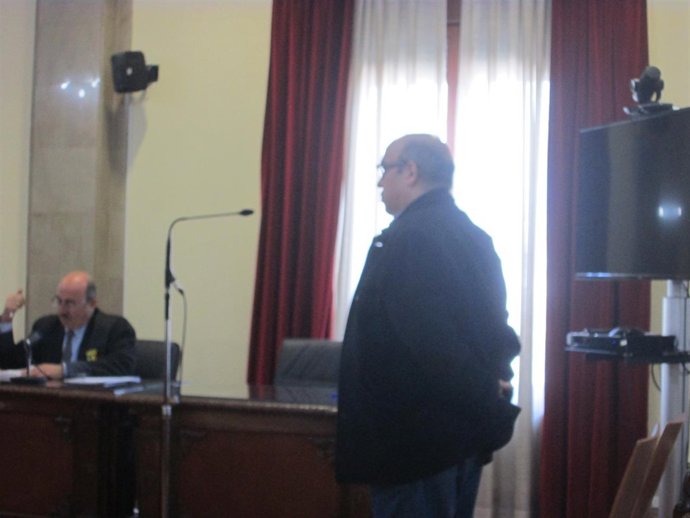 El acusado durante el juicio