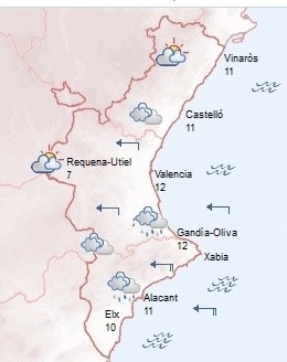 Predicción de este jueves 