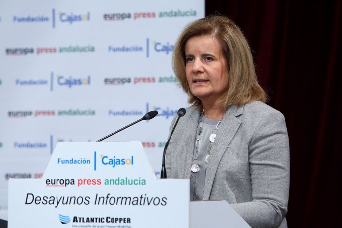 Fátima Báñez, en los Desayunos de Europa Press Andalucía