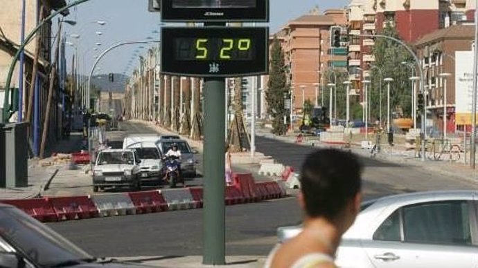 Calor, ola de Calor, Córdoba, Altas temperaturas, termómetros