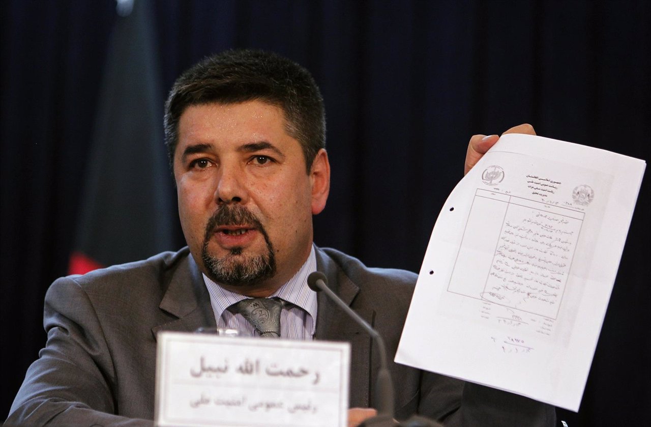 Rahmatullah Nabil, director de la Inteligencia afgana (NDS)