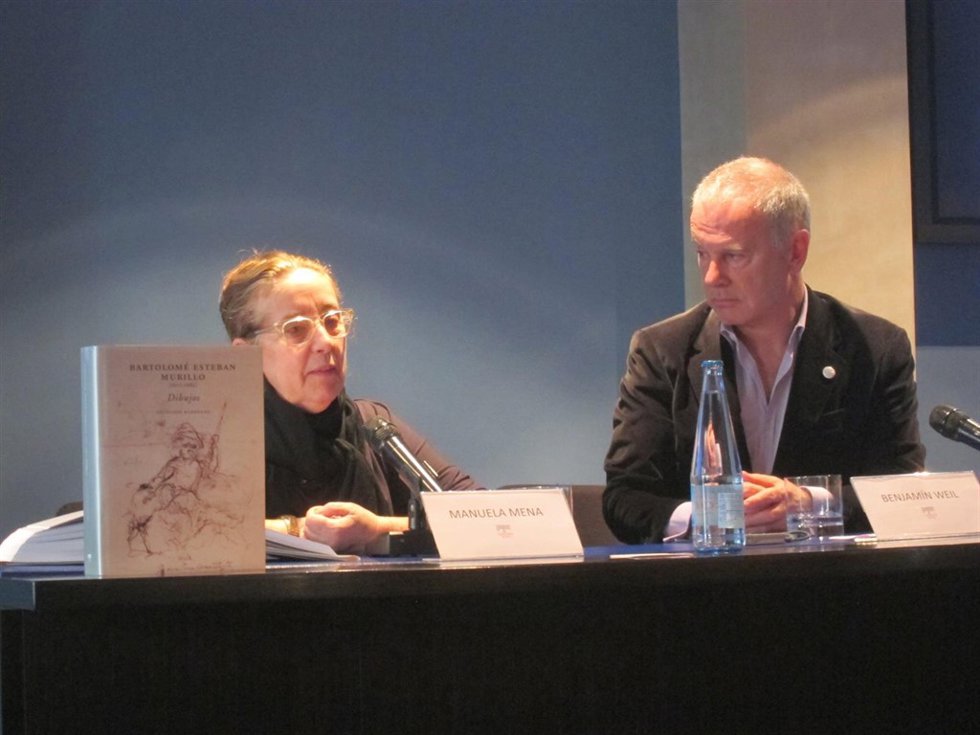Manuela Mena en la rueda de prensa 